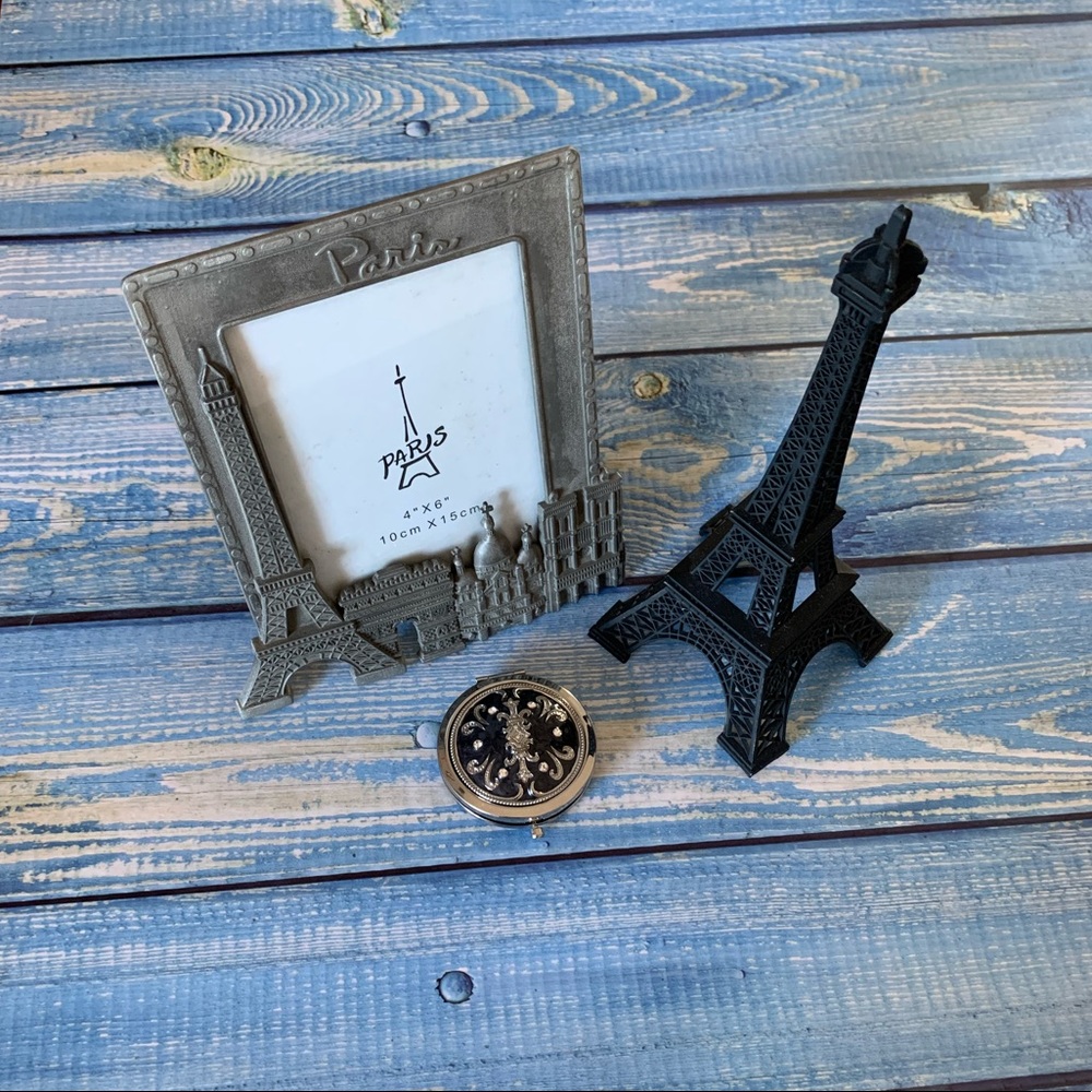 Paris gift trio- Eiffel tower, mirror and frame